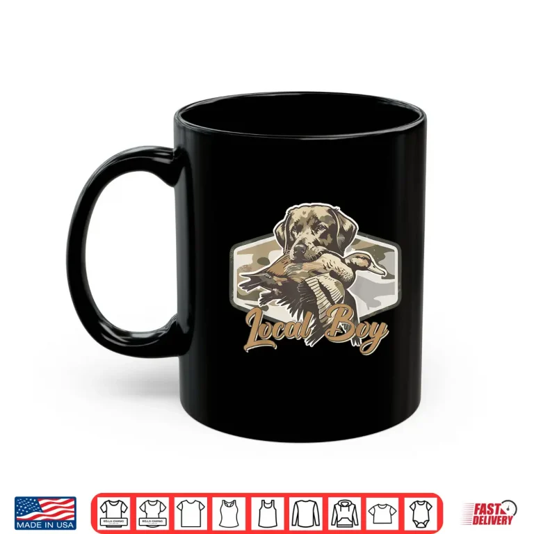 Mug Local Boy Hunting Dog Camo Southern Country Pride Vintage Shirt