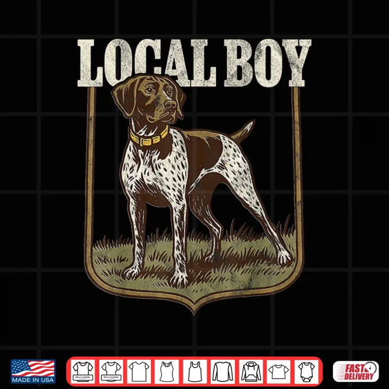 Design Local Boy Hunting Dog Retro Southern Country Pride Vintage Shirt