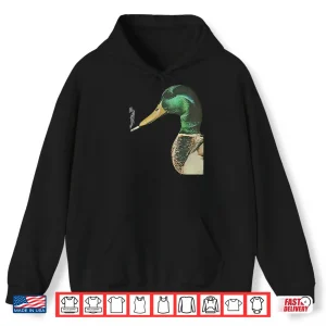 Hoodie Mallard Smoking Cigarette Meme Funny Mallard Duck Hunting Shirt
