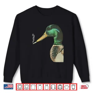 Sweatshirt Mallard Smoking Cigarette Meme Funny Mallard Duck Hunting Shirt