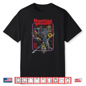 Predator Hunting Season Ain’T Got Time To Bleed Retro Poster Shirt