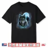 Shirt Grey Wolf Hunting Ground Icy Moon Forest Galaxy