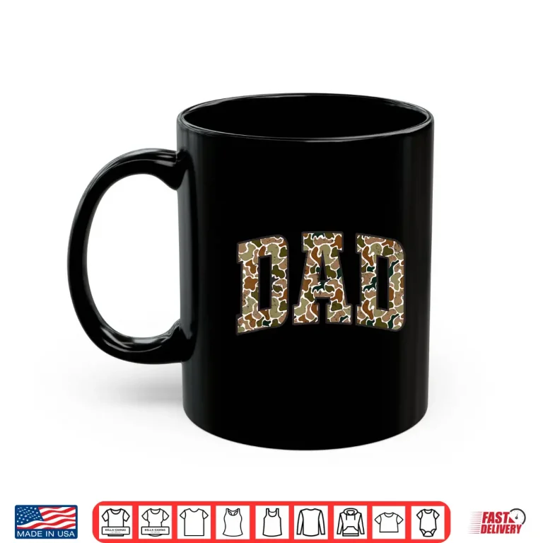 Mug Retro Camo Duck Hunting Dad Old Camo Dad Fathers Day Gift Shirt