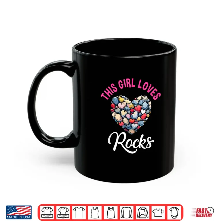 Mug Rock Collector Hunting Women Girl Stones Geology Rockhound Shirt