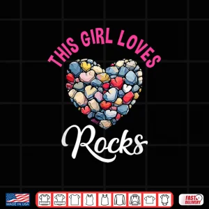 Design Rock Collector Hunting Women Girl Stones Geology Rockhound Shirt