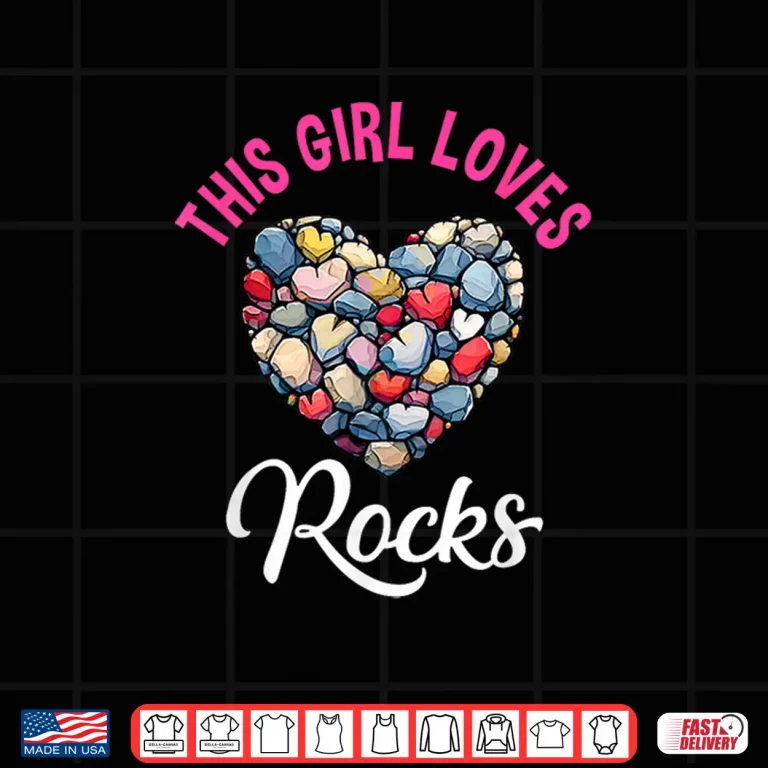 Design Rock Collector Hunting Women Girl Stones Geology Rockhound Shirt