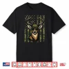 Whitetail Buck Youth Boy Deer Hunting Camo American Flag Men Shirt