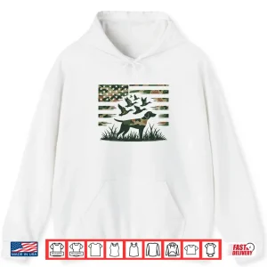 Youth Camo Mallard Duck Hunting Dog Camouflage American Flag Shirt 1 Hoodie Youth Camo Mallard Duck Hunting Dog Camouflage American Flag Shirt