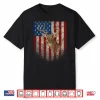 American Flag (Print On The Back) Deer Antlers Hunting Shirt