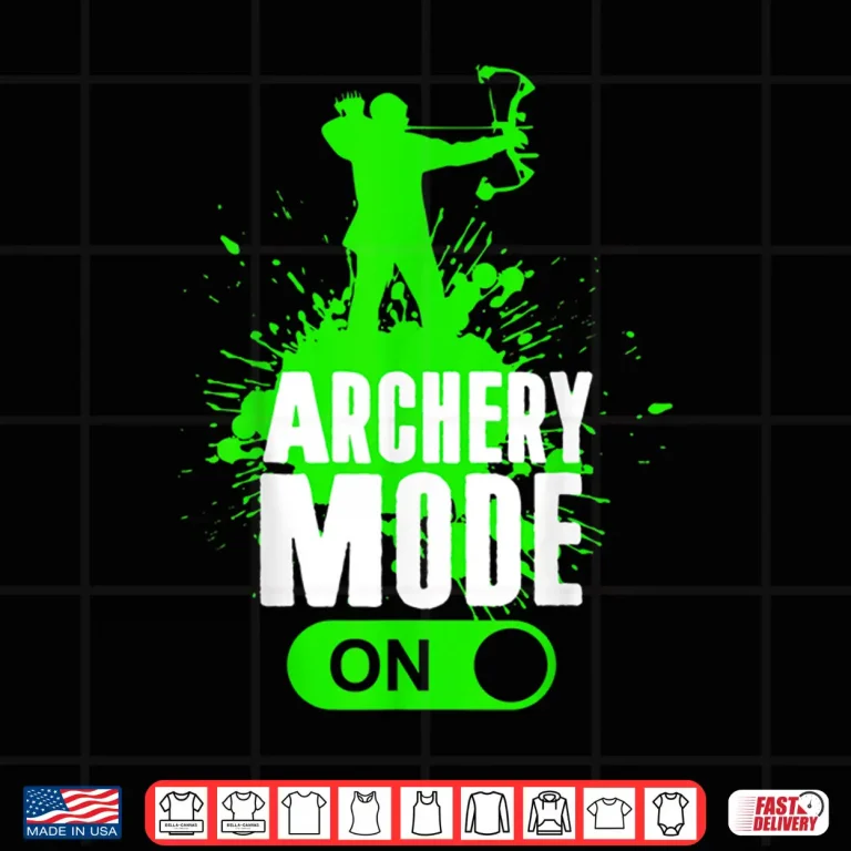 Design Archery Mode On Cool Hunting Bow Arrow Men Kids Archer Gift Shirt