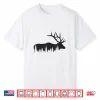 Elk Trees Silhouette Buck Deer Hunting Outdoors Shirt