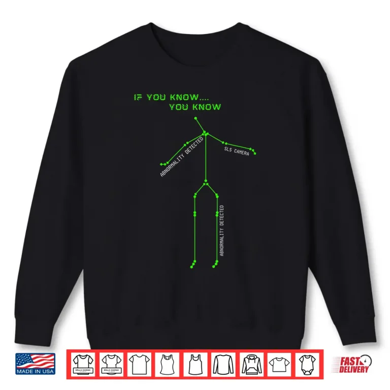 Sweatshirt Ghost Hunting Shirt SLS Camera Stick Man Novelty Spooky Shirt
