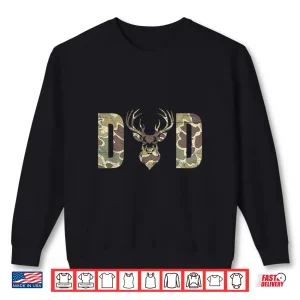 Sweatshirt Old School Camo Dad Hunting Camouflage Deer Fathers Day Shirt