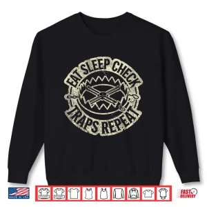 Sweatshirt Trapping I Check Traps I Hunting Trapper Shirt
