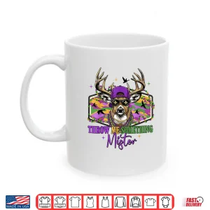 Mug Throw Retro Me Something Mister Camo Deer Hunting Mardi Gras Shirt