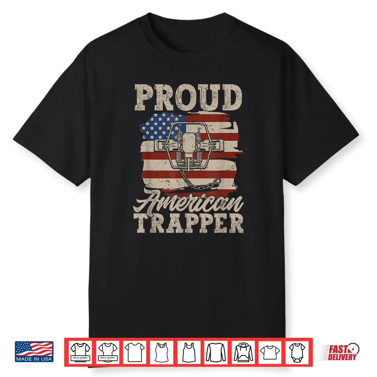 Trapping Trap Hunting American Flag Proud American Trapper Shirt Trapping Trap Hunting American Flag Proud American Trapper Shirt