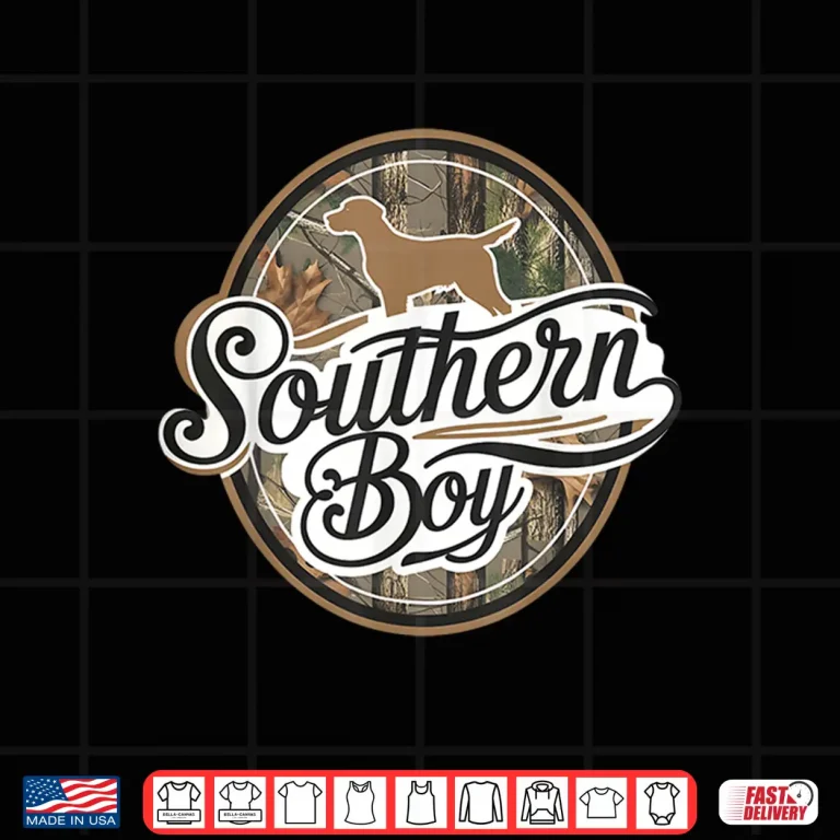 Design Southern Boy Camo Hunting Duck Dog Duck Hunting Black Lab Shirt