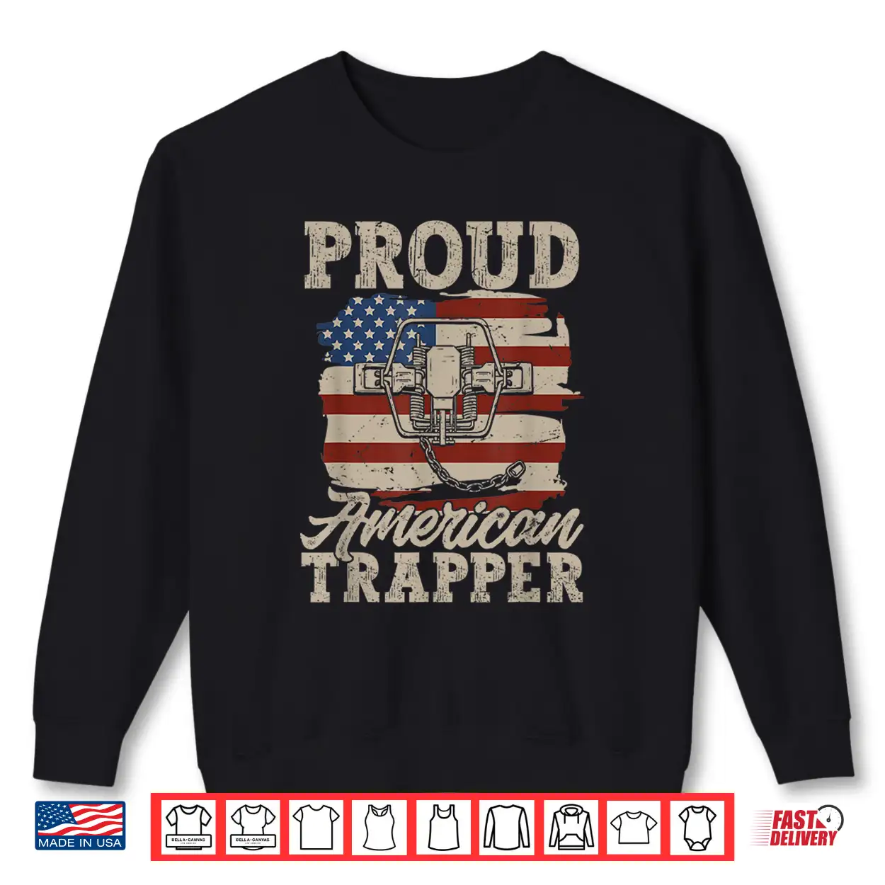 Trapping Trap Hunting American Flag Proud American Trapper Shirt Trapping Trap Hunting American Flag Proud American Trapper Shirt