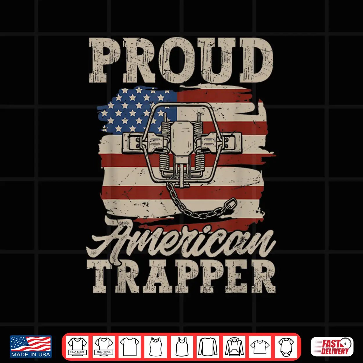 Trapping Trap Hunting American Flag Proud American Trapper Shirt Trapping Trap Hunting American Flag Proud American Trapper Shirt