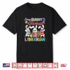 Bunny’S Favorite Librarian Easter Bunnies Hunting Eggs Shirt