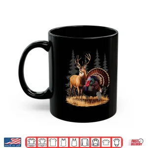 Mug Deer and Turkey Cool Hunt Hobby Hunting Wildlife Hunter Shirt