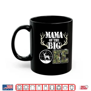 Mug Mama of The Big One 1st Birthday Boy Deer Hunter Camouflage Shirt