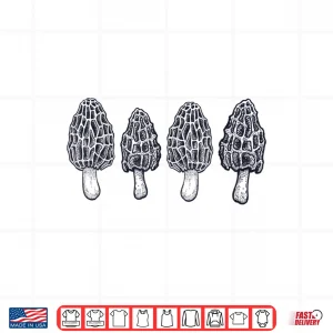 Morel Mushrooms Hunters Vintage Retro Gift Shirt 4 Design Morel Mushrooms Hunters Vintage Retro Gift Shirt