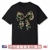 Old School Camouflage Coquette Bow Fall Hunting Military Shirt