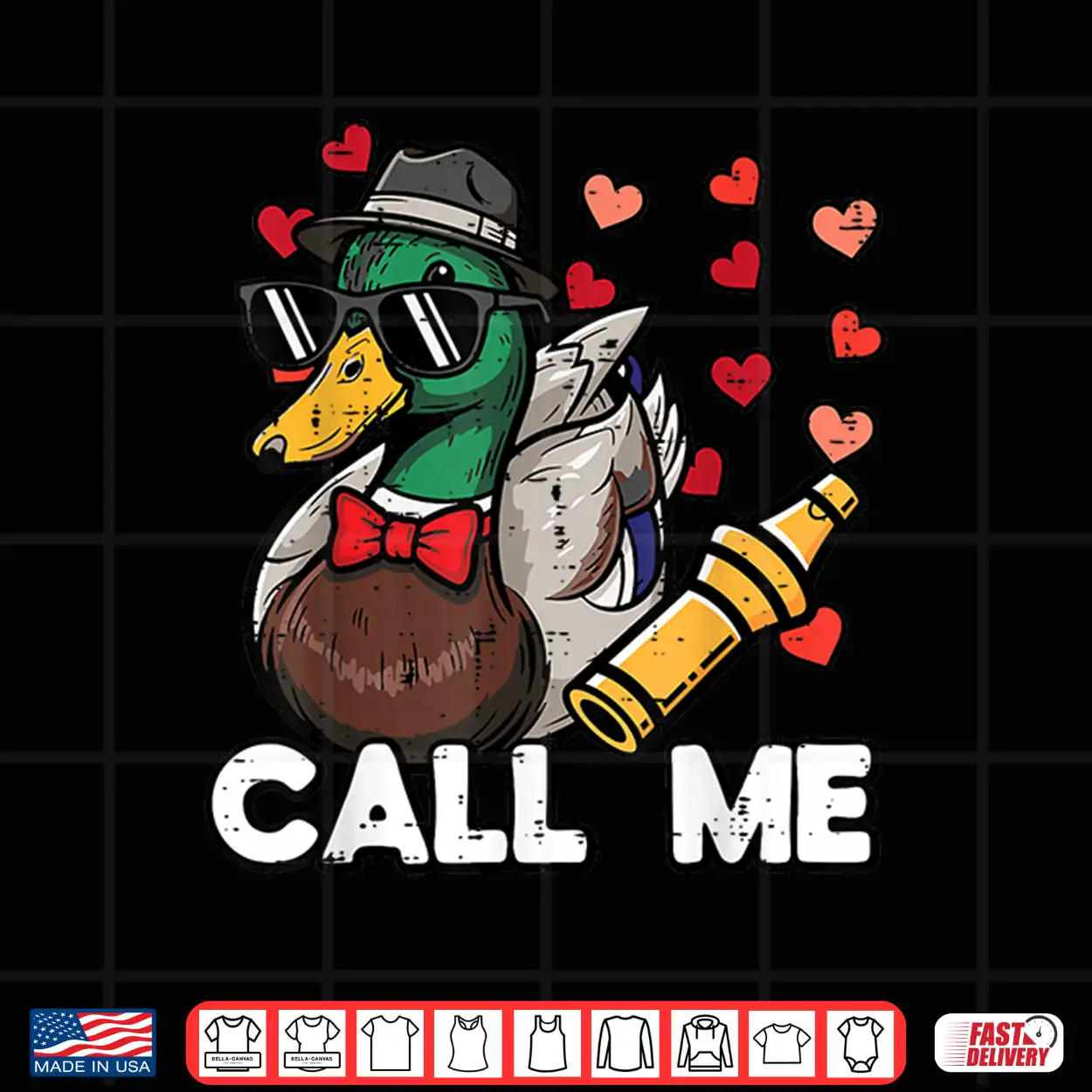 Valentines Day Hunting Duck Call Me Funny Men Women Kids Shirt Valentines Day Hunting Duck Call Me Funny Men Women Kids Shirt