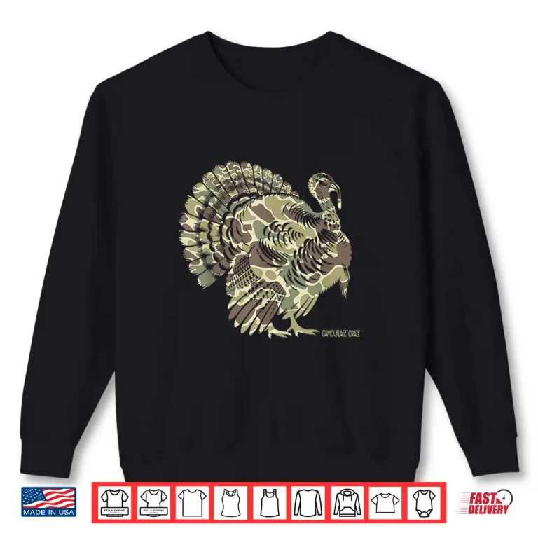 Sweatshirt Wild Turkey Camouflage Camo Turkey Hunting Camo Hunter Shirt