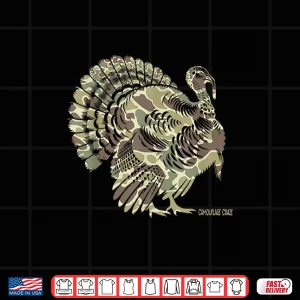 Design Wild Turkey Camouflage Camo Turkey Hunting Camo Hunter Shirt