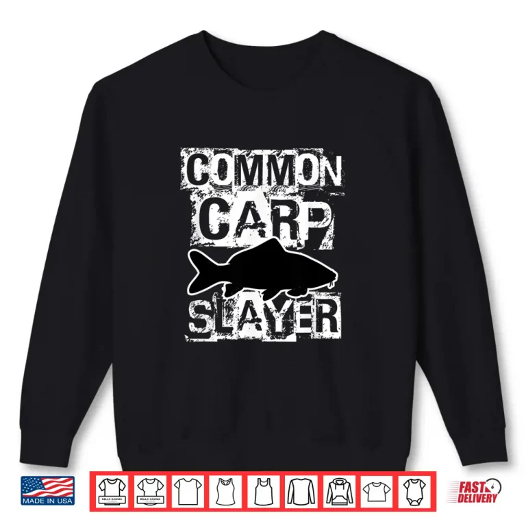 Sweatshirt Common Carp Fishing Shirt Euro Freshwater Fish Shirt Gift Shirt