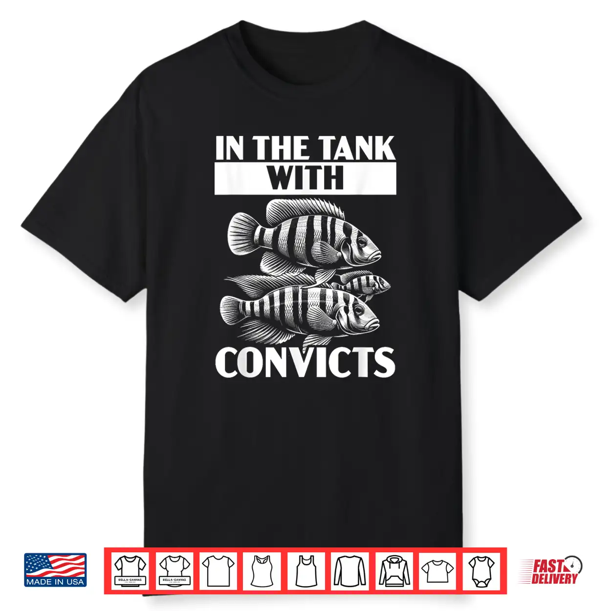 Convict Cichlids Fish Lover Freshwater Aquarium Fish Shirt Convict Cichlids Fish Lover Freshwater Aquarium Fish Shirt