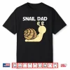 Cute Snail For Dad Father Land Sea Freshwater Snail Lovers Shirt