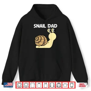 Hoodie Cute Snail For Dad Father Land Sea Freshwater Snail Lovers Shirt