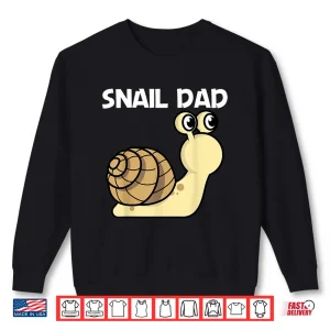 Sweatshirt Cute Snail For Dad Father Land Sea Freshwater Snail Lovers Shirt
