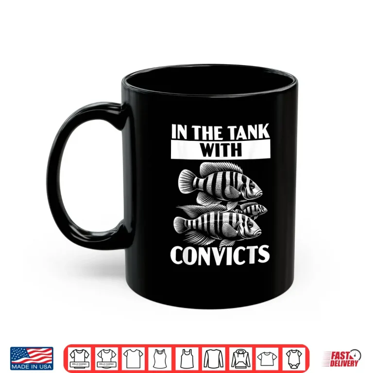 Mug Convict Cichlids Fish Lover Freshwater Aquarium Fish Shirt