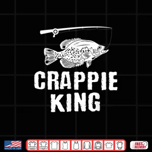 Design Crappie Fishing Shirt Freshwater Fish Shirt Men Women Kids