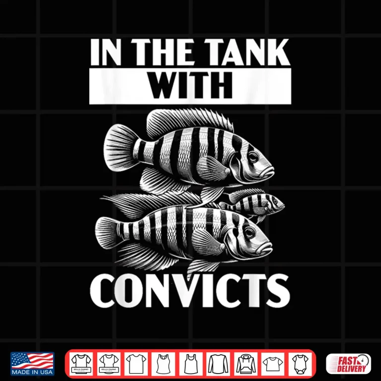 Design Convict Cichlids Fish Lover Freshwater Aquarium Fish Shirt