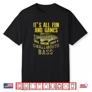 Funny Smallmouth Bass Graphic Fish Freshwater Fishing Gift Shirt