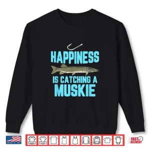 Sweatshirt Funny Muskie Fishing Freshwater Fish Men Women Kids Gift Shirt