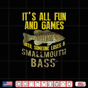 Design Funny Smallmouth Bass Graphic Fish Freshwater Fishing Gift Shirt