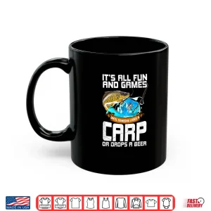 Mug Mens All Fun And Games Until Someone Loses Funny Carp Fishing Men Shirt