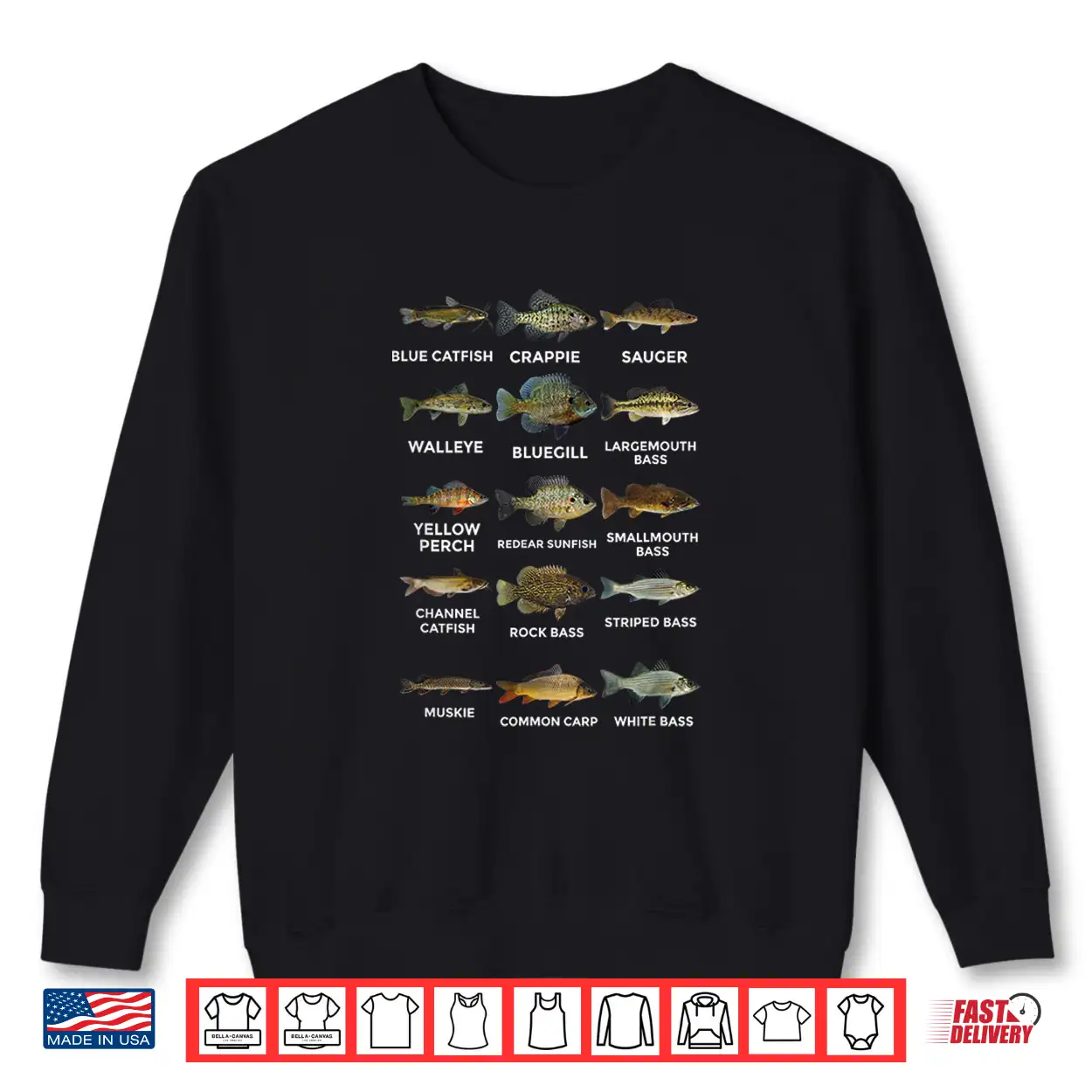 Types Of Freshwater Fish Species Biology Fishing Themed Shirt Types Of Freshwater Fish Species Biology Fishing Themed Shirt