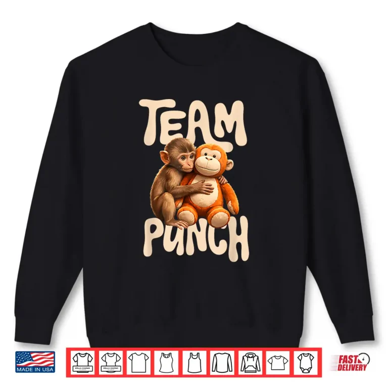 Sweatshirt Baby Monkey Punch Team Punch Shirt