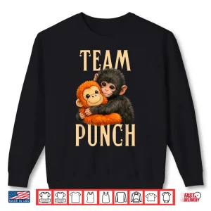 Sweatshirt Baby Punch Monkey Shirt Punch Hug Big Love Shirt