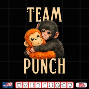 Design Baby Punch Monkey Shirt Punch Hug Big Love Shirt