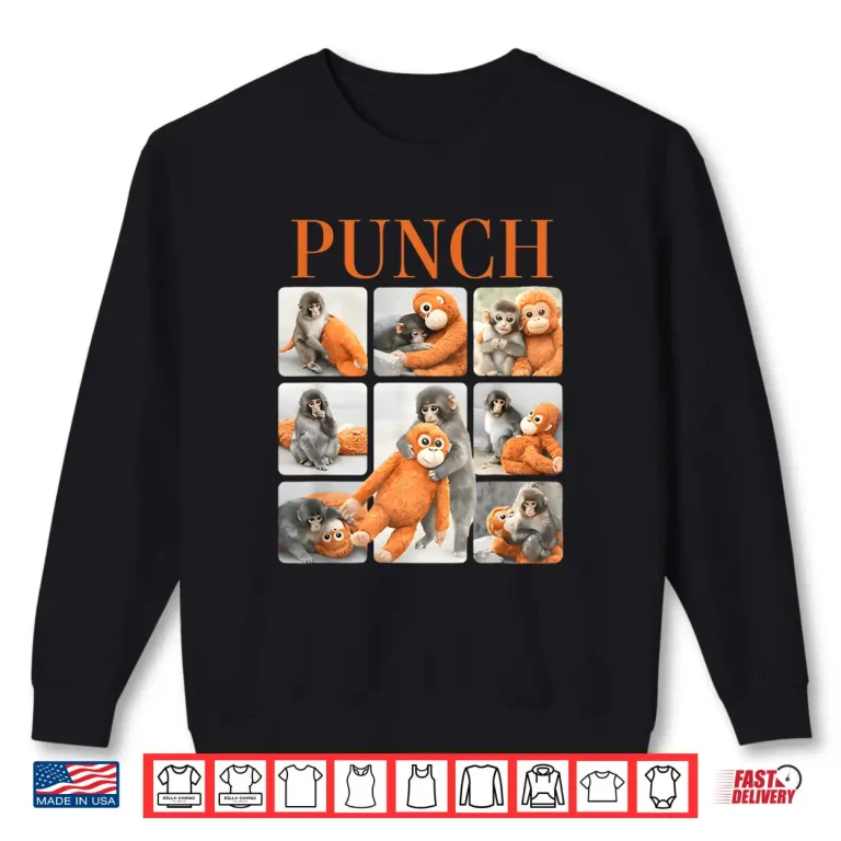 Sweatshirt Cute Monkey Punch Shirt