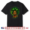 Irish African American Female St Patricks Day Women Black Shirt