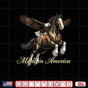 Design Made in America Western Horse Eagle Design Shirt